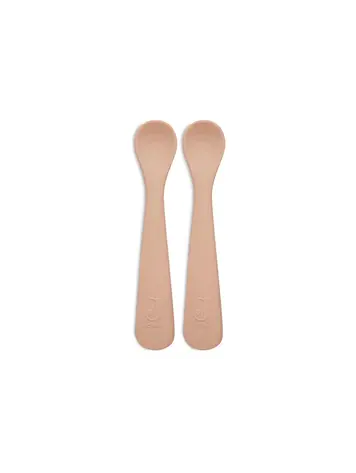Jollein Jollein | Siliconen lepeltjes pale pink 2stuks