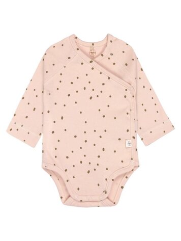stijl28 Lässig | Rompertje stippen roze - Maat 86 - 92
