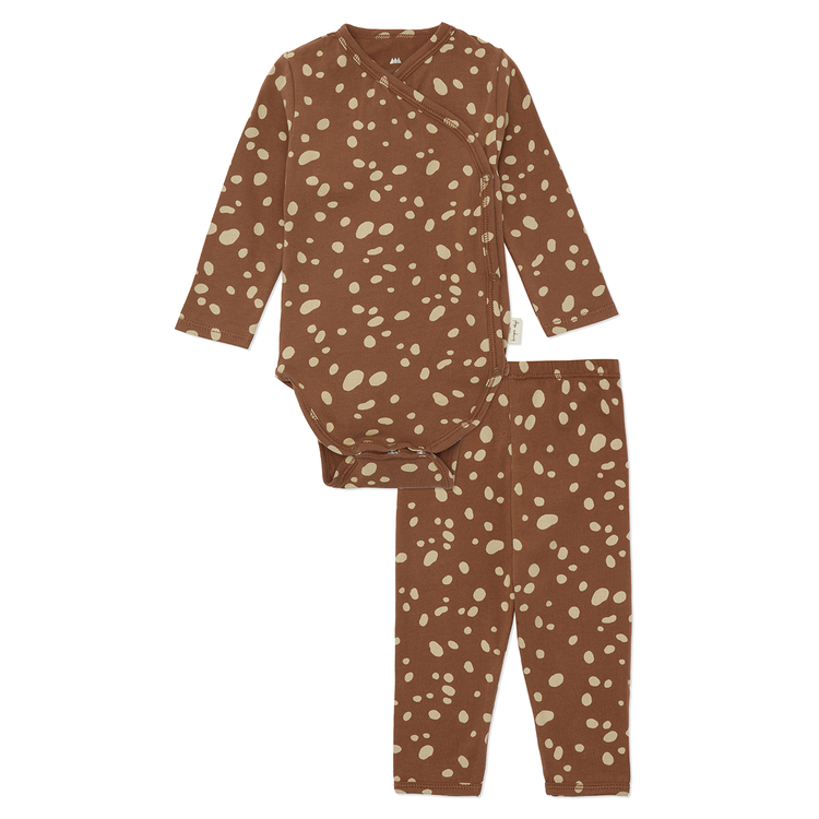 Konges Sløjd Konges Slojd | Newborn pyjama deer brown