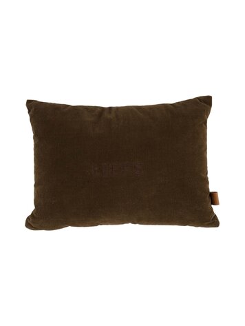 Zusss Zusss | Kussen corduroy liefs 35x25cm bruin