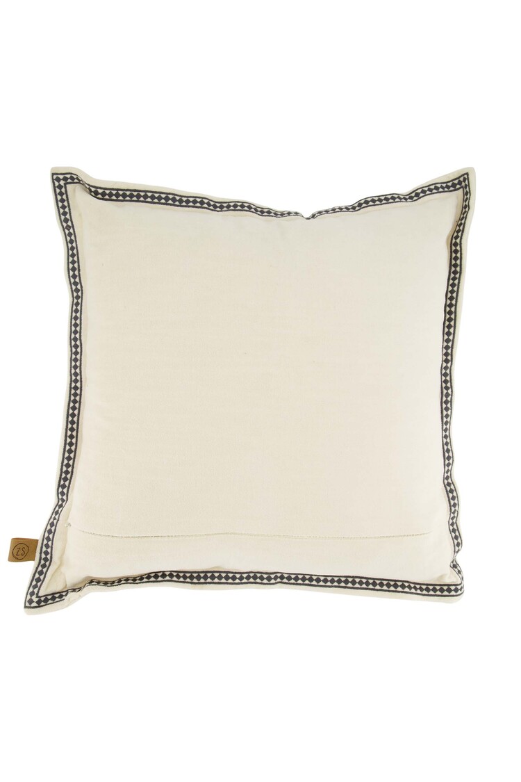 Zusss Zusss | Kussen love 45x45cm zand/antracietgrijs