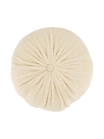 Zusss Zusss | Kussen teddy rond Ø40cm zand
