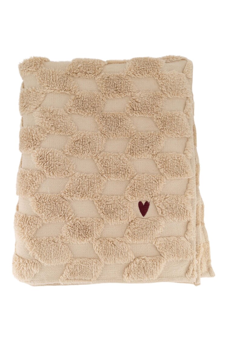 Zusss Zusss | Plaid hartje zand