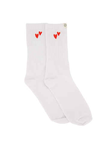 Zusss Zusss | Sokken in doosje wit/rood