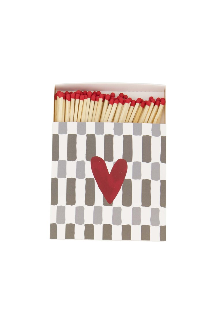 Zusss Zusss | Lucifers rood hartje grijs/groen