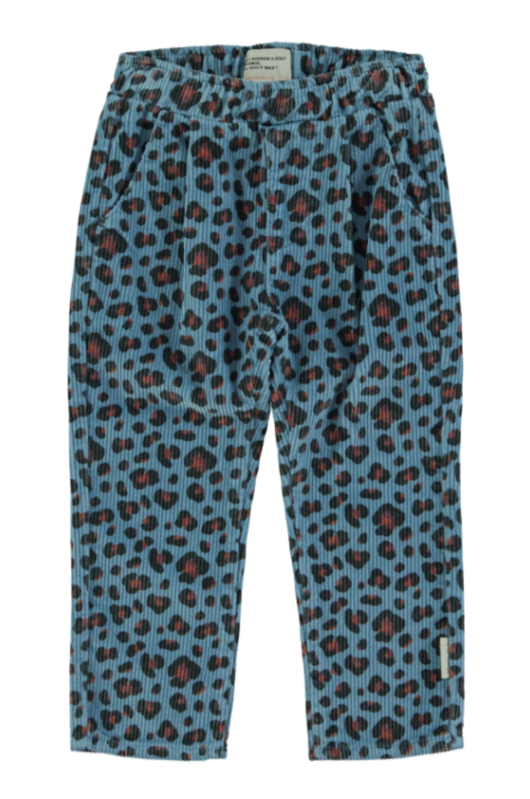 Piupiuchick Piupiuchick | Broek Panterprint unisex blue