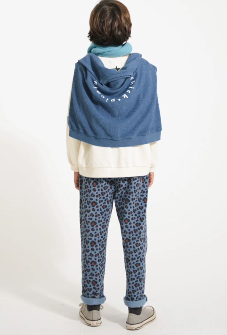 Piupiuchick Piupiuchick | Broek Panterprint unisex blue