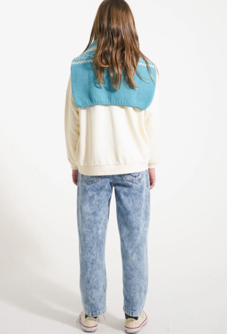 Piupiuchick Piupiuchick | Jeans Mom fit blue denim