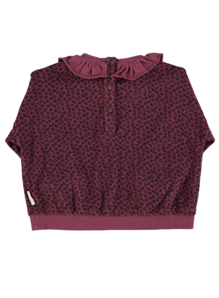 Piupiuchick Piupiuchick | Sweater Terry print aubergine