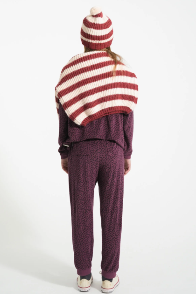 Piupiuchick Piupiuchick | Sweater Terry print aubergine