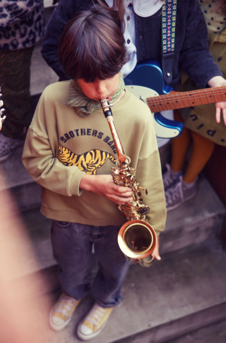 Piupiuchick Piupiuchick | Sweater tiger olive green