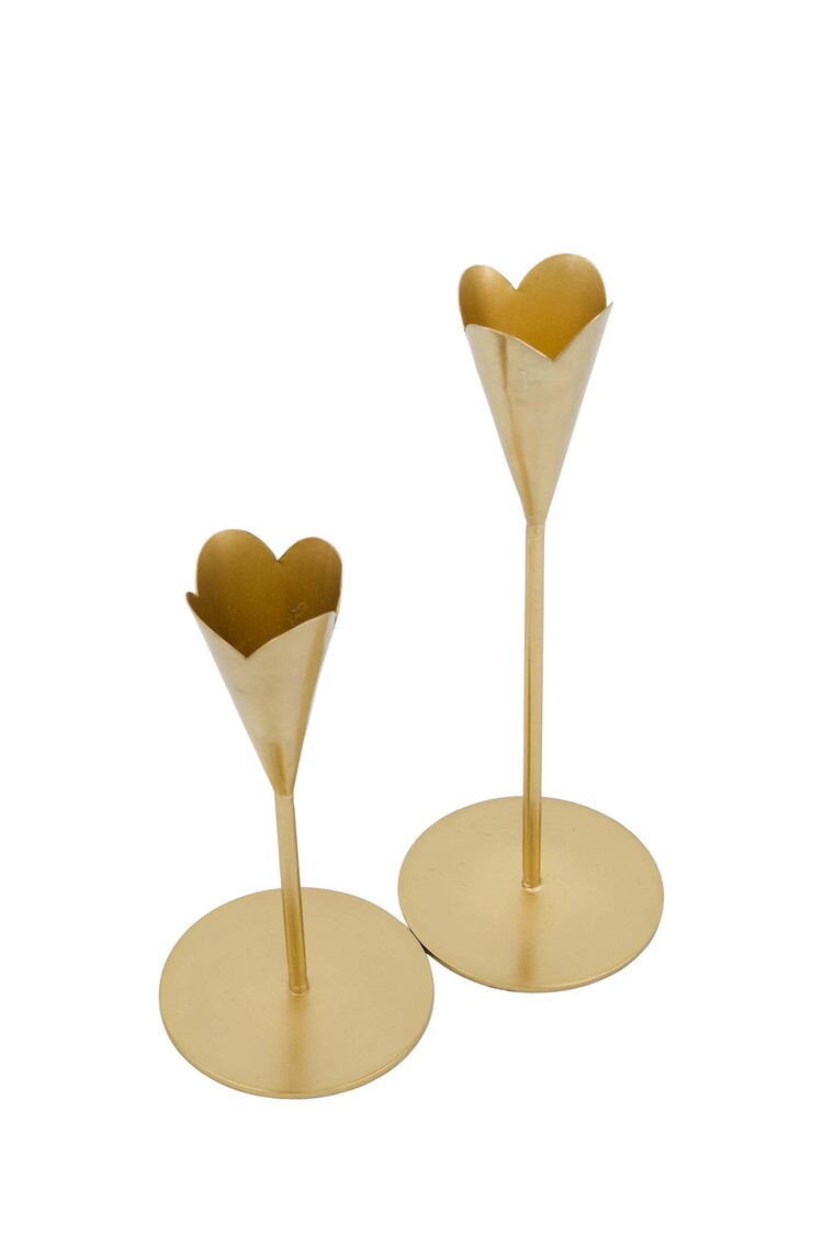 Zusss Zusss | Kandelaar metaal hartje S goud