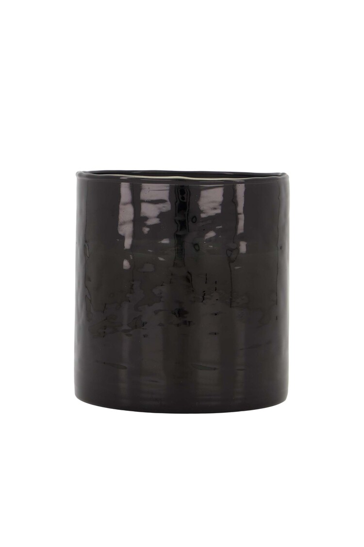 Zusss Zusss | Waxinelichthouder gehamerd antraciet