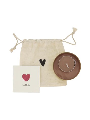 Zusss Zusss | Waxinelichthouder metaal in zakje