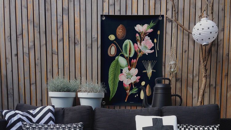 Villa Madelief VM | Tuinposter botanisch amandel