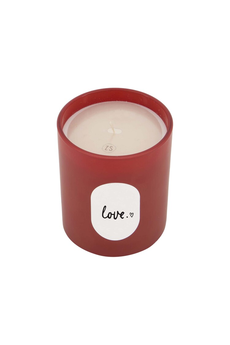 Zusss Zusss | Geurkaars glas love rood
