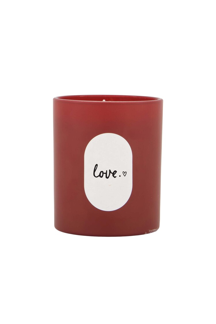 Zusss Zusss | Geurkaars glas love rood