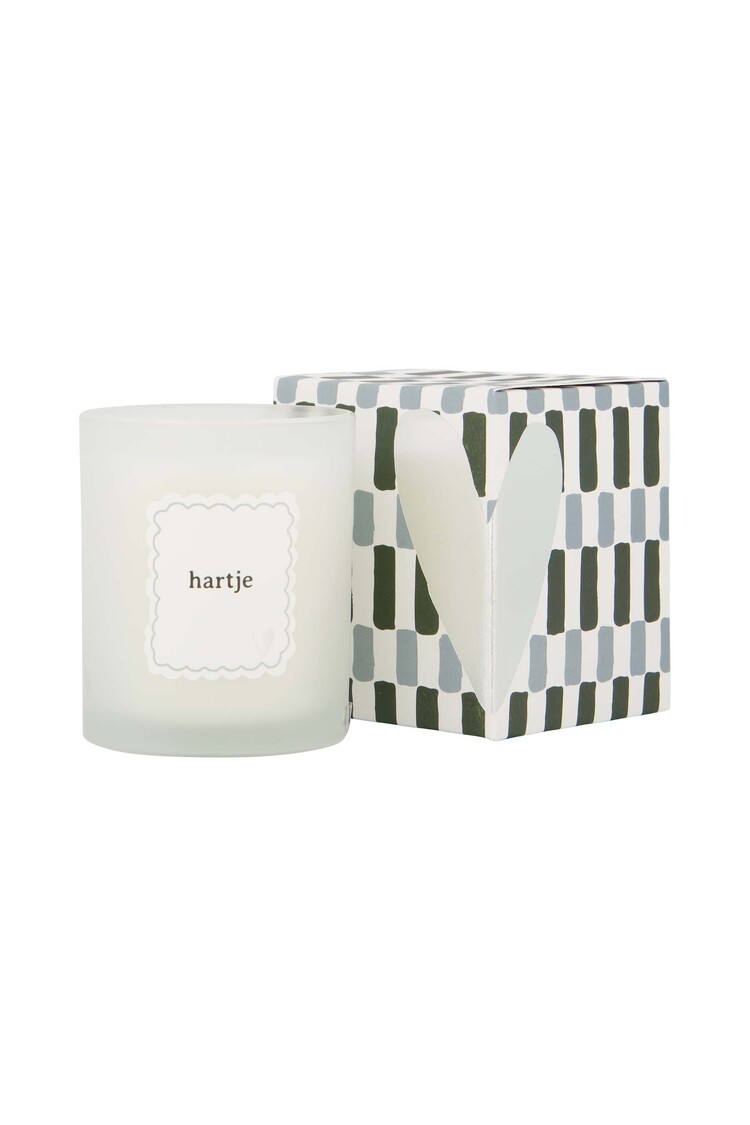 Zusss Zusss | Geurkaars glas in doosje groen/grijs