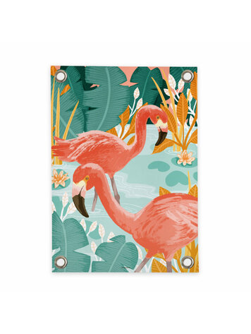 Villa Madelief VM | Tuinposter Flamingo