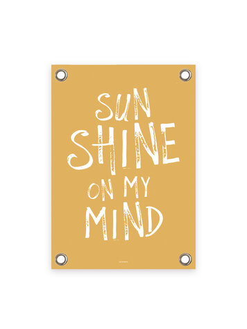 Villa Madelief VM | Tuinposter geel wit sunshine on my mind