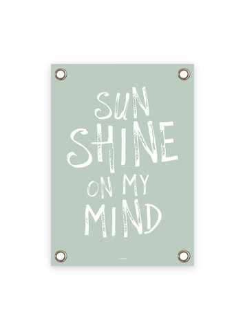 Villa Madelief VM | Tuinposter groen wit sunshine on my mind