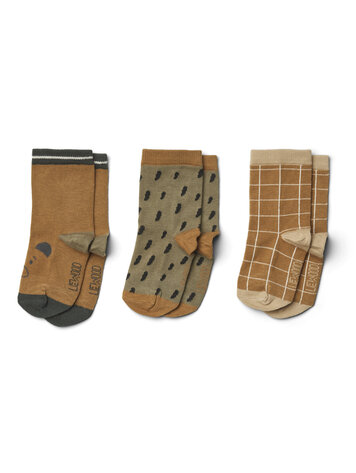 Liewood Liewood | Sokken golden caramel - Maat 17/18