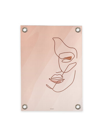 Villa Madelief VM | Tuinposter woman in lines