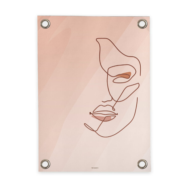 Villa Madelief VM | Tuinposter woman in lines