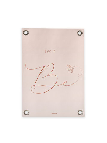 Villa Madelief VM | Tuinposter let it be roze