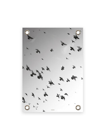 Villa Madelief VM | Tuinposter vogels zwart wit new