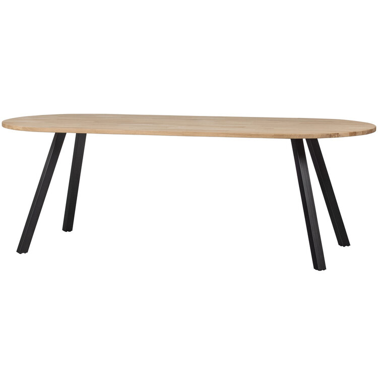 WOOOD. Woood | Tablo tafel eiken ovaal 220cm met 2-standen poot