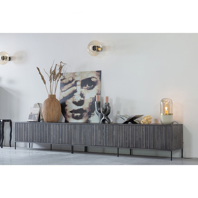 WOOOD. Woood | New Gravure tv meubel 100 cm espresso