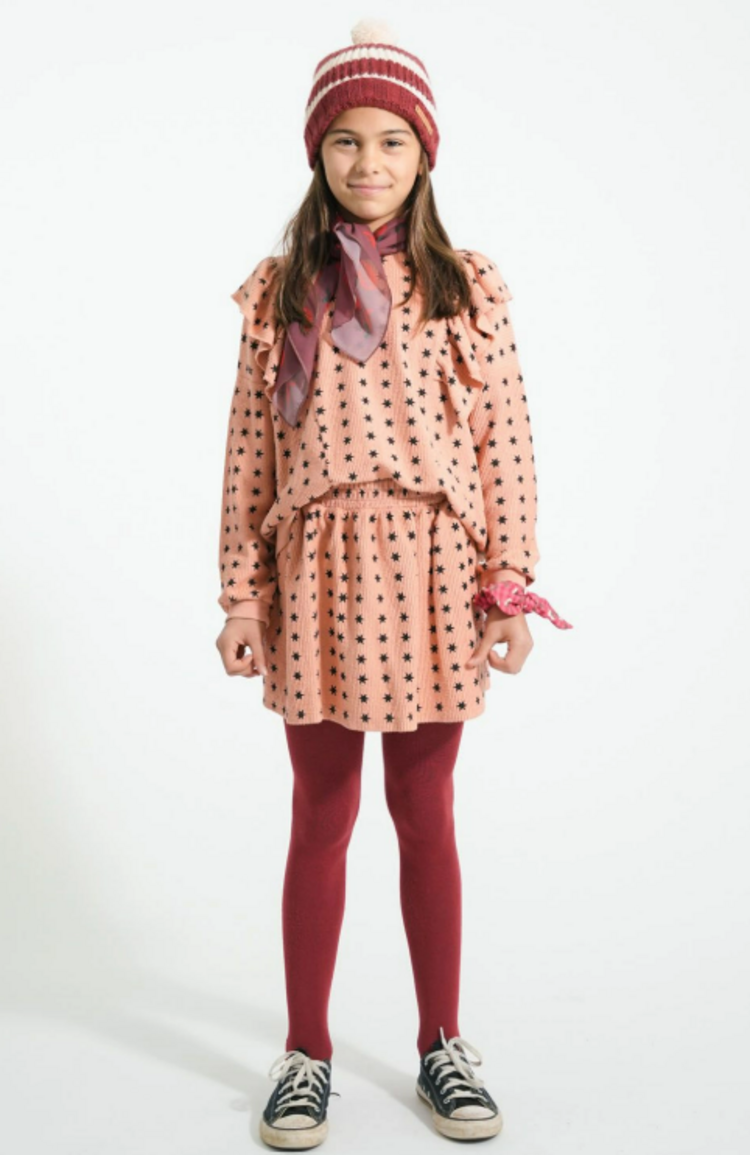 Piupiuchick Piupiuchick | Sweater black stars pink