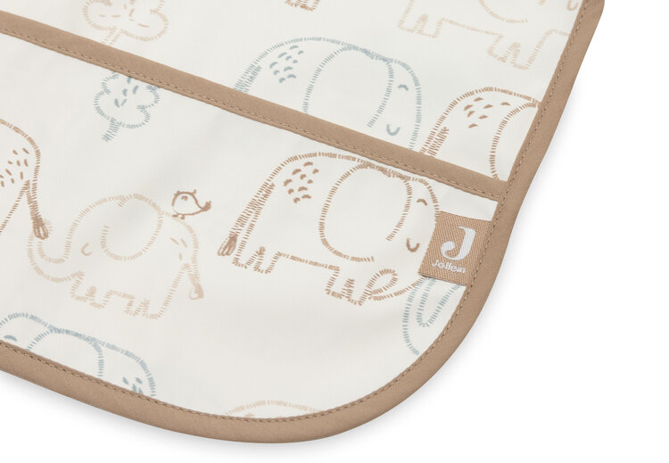 Jollein Jollein | Slab waterproof met mouw elephant tales