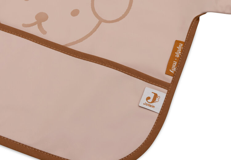 Jollein Jollein | Slab waterproof met mouw miffy peekaboo wild rose