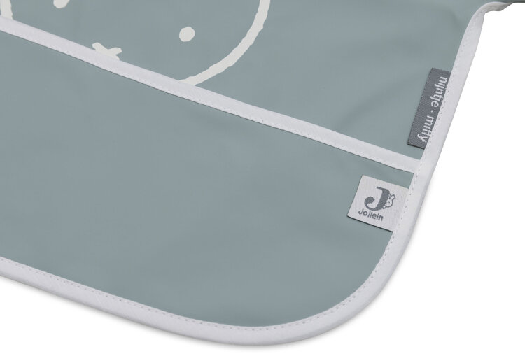 Jollein Jollein | Slab waterproof met mouw miffy peekaboo sea green
