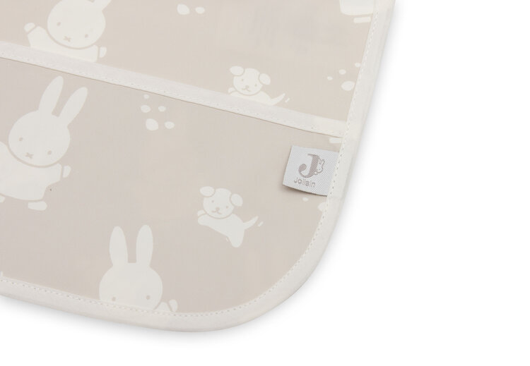 Jollein Jollein | Slab waterproof met mouw miffy & snuffy nougat