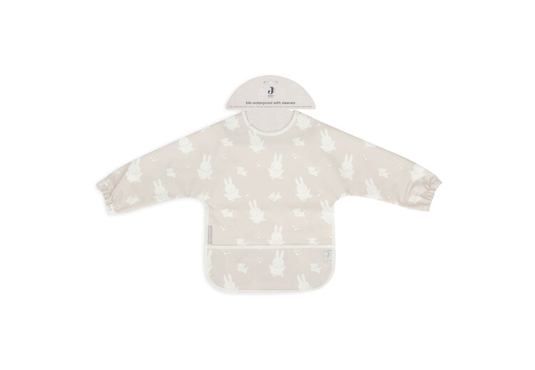 Jollein Jollein | Slab waterproof met mouw miffy & snuffy nougat