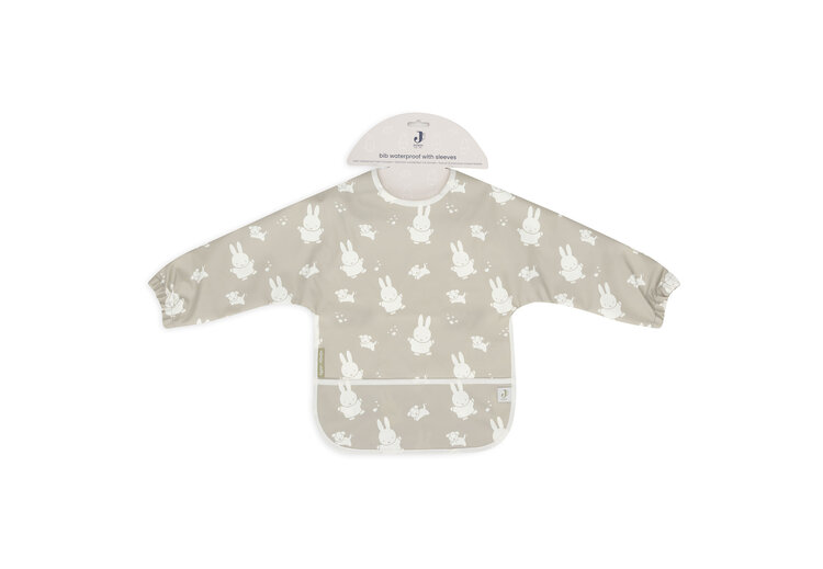 Jollein Jollein | Slab waterproof met mouw miffy&snuffy olive green