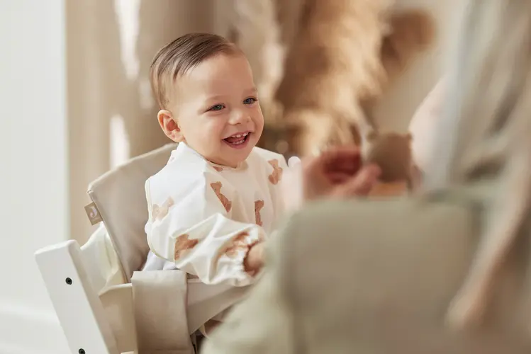 Jollein Jollein | Slab waterproof met mouw teddy bear