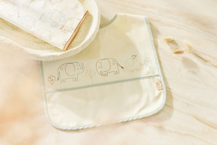 Jollein Jollein | Slab waterproof elephant tales (2pack)