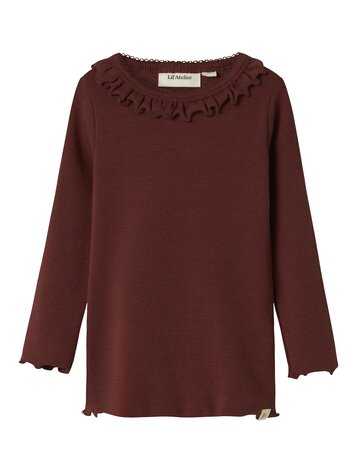 Lil Atelier Lil Atelier | Longsleeve Gayo hot chocolate