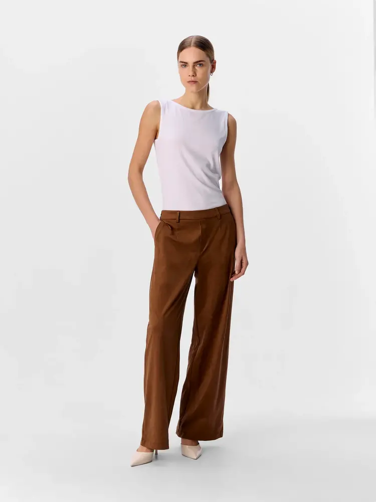 Object Object | Pantalon Lisa wide suede look