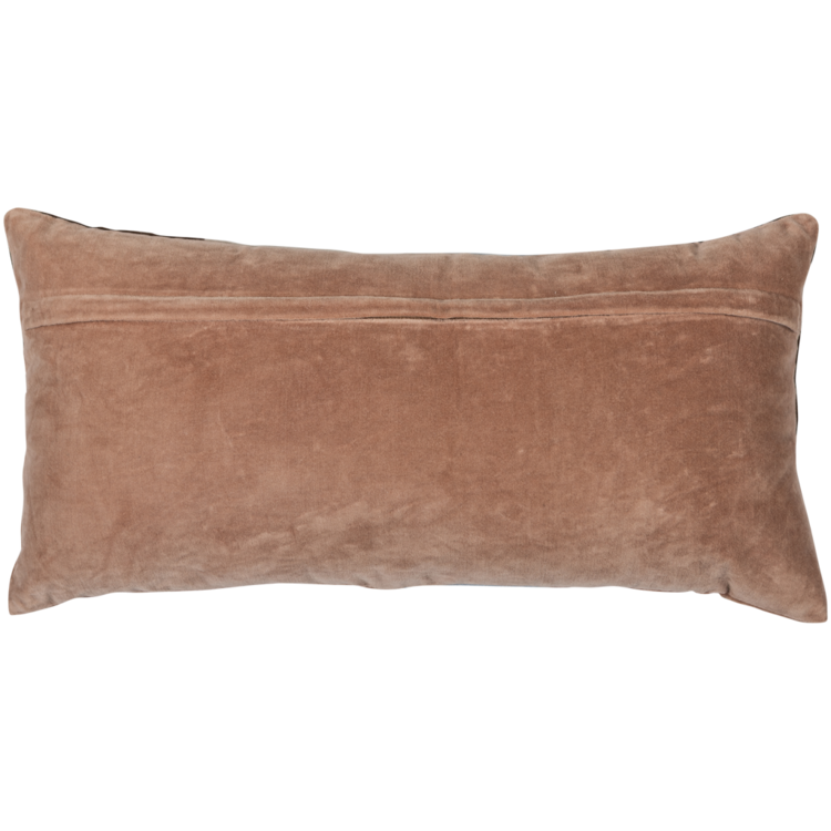 WOOOD Woood | Kussenset Laon velvet naturel blauw - set van 3