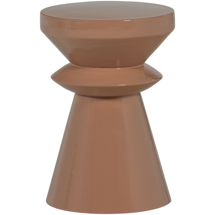 WOOOD Woood | Bijzettafel Fedde metaal oud roze