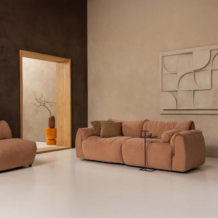 WOOOD Woood | Bijzettafel Tose metaal aubergine