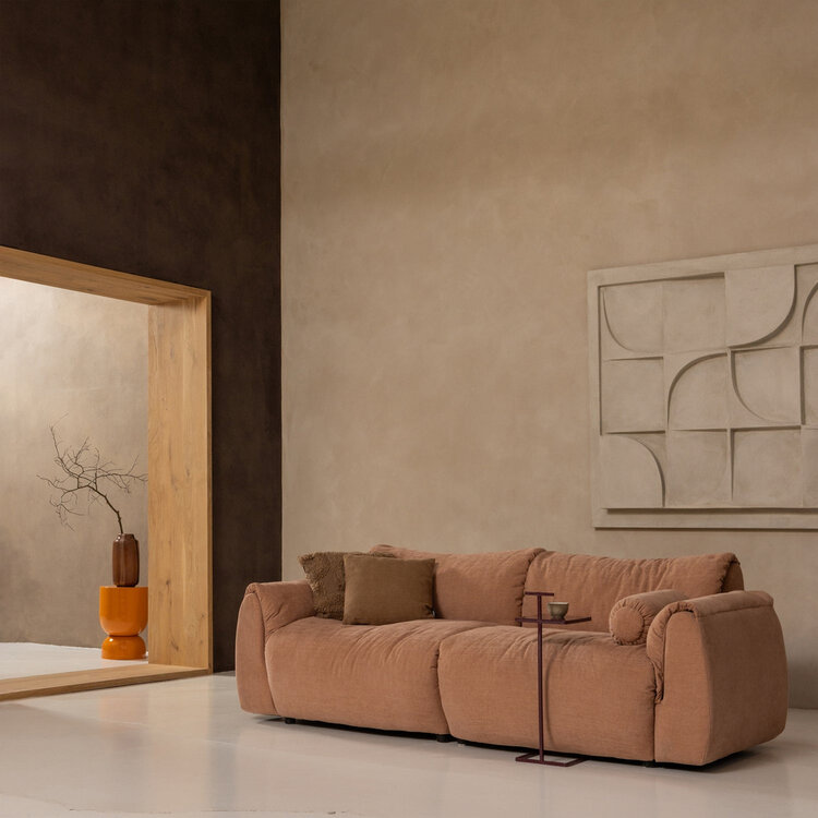 WOOOD Woood | Bijzettafel Tose metaal aubergine