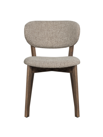 WOOOD Woood | Eetkamerstoel Udar met houten frame donkerbruin