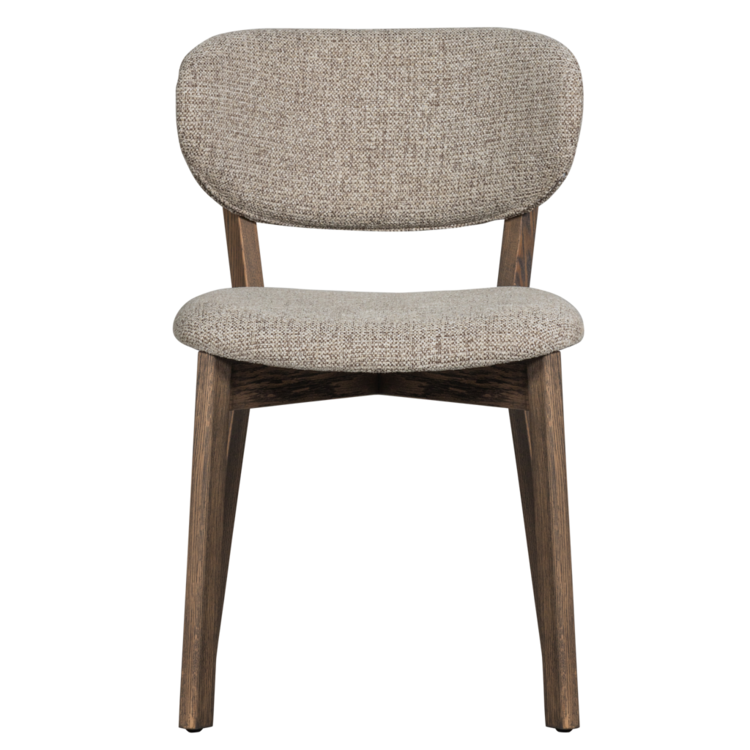 WOOOD Woood | Eetkamerstoel Udar met houten frame donkerbruin