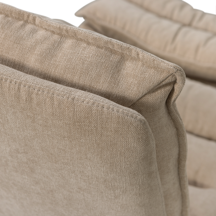 WOOOD Woood | Kube draaifauteuil met hocker naturel